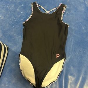 plum practice wear gymnastics leotard AM